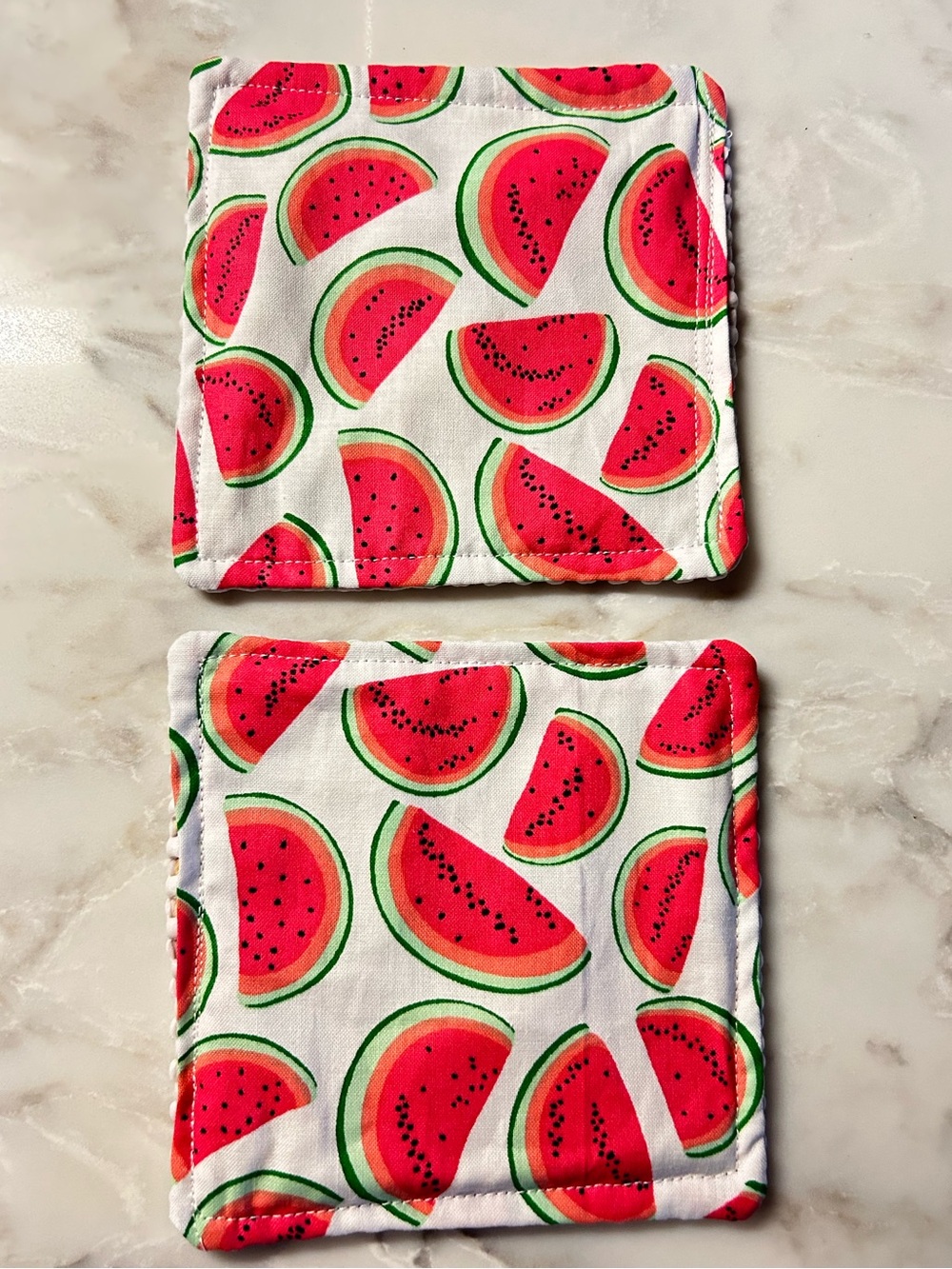 HAND CRAFTED Colorful Watermelon Non Slip Jar Grippers Opens Hard to Turn Lids